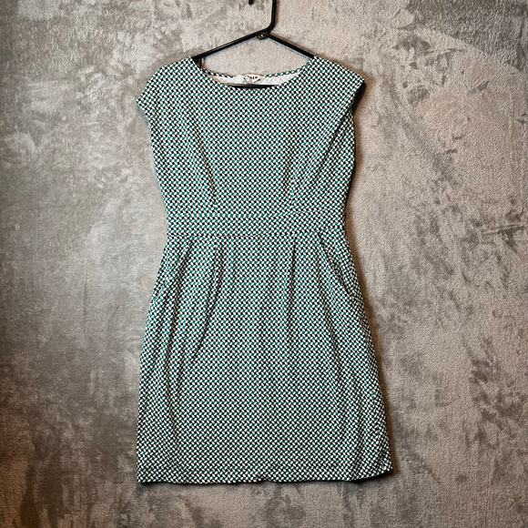 Boden FLORRIE FLORAL JERSEY DRESS IN MEADOW‎ GREEN ABSTRACT DIAMOND Sz 8P - Picture 1 of 7